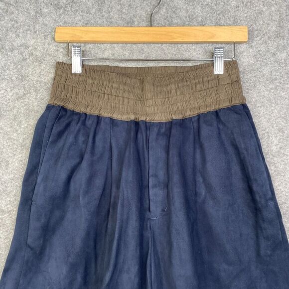 Yantor Pants Womens Small Jersey Wide Leg Pants Faux Suede  Career Office - Picture 2 of 13